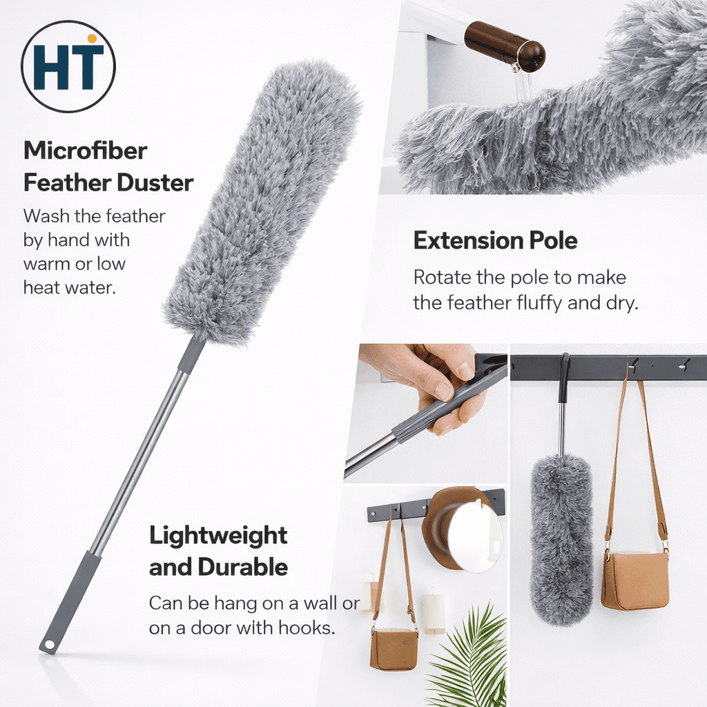 Feather Duster Dusting Brush-লম্বা ডাস্টার 3