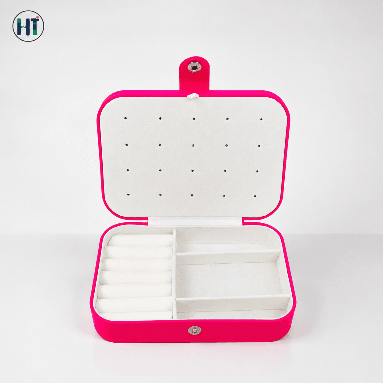Portable Travel Jewelry Organizer Box with Earring Holder 2
