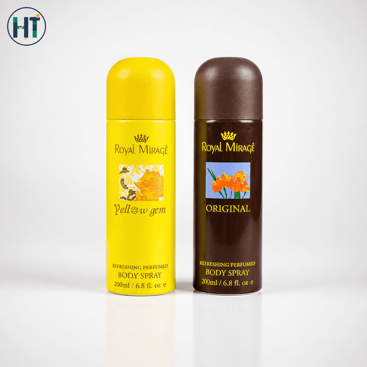 Royal Mirage Body Spray Combo – Yellow Gem & Original (2 in 1 Pack) 200ML