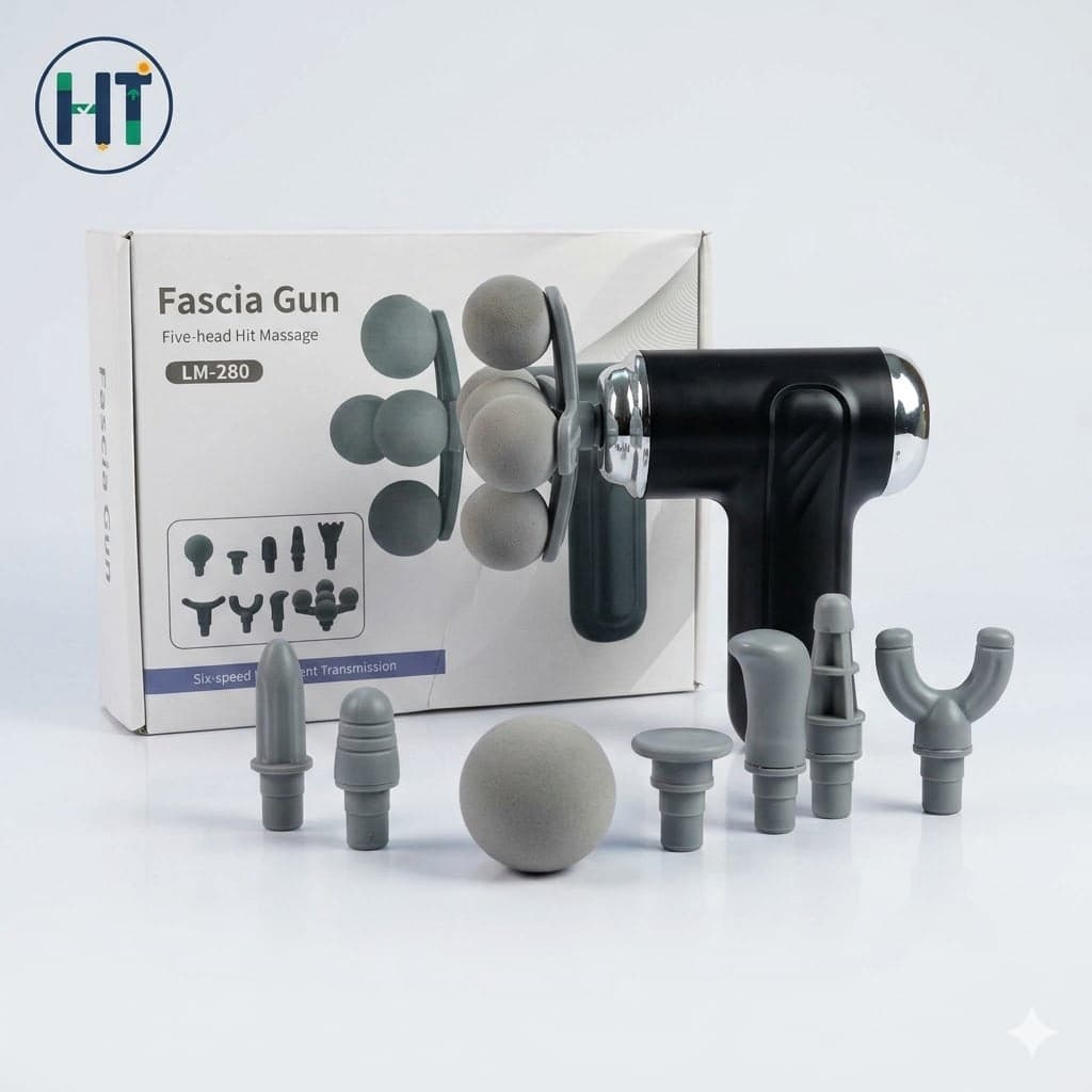 LM-280 Five-headed Professional Fascia Gun (Deep Tissue Massager)