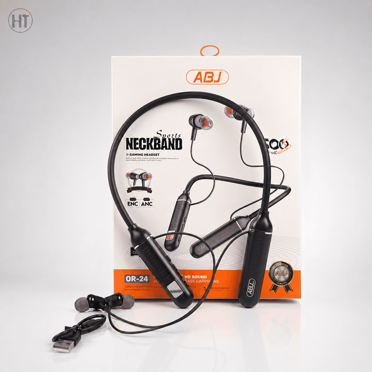 ABJ OR-24 Sports Neckband Gaming Headset – Bluetooth 5.1 Wireless Earphone
