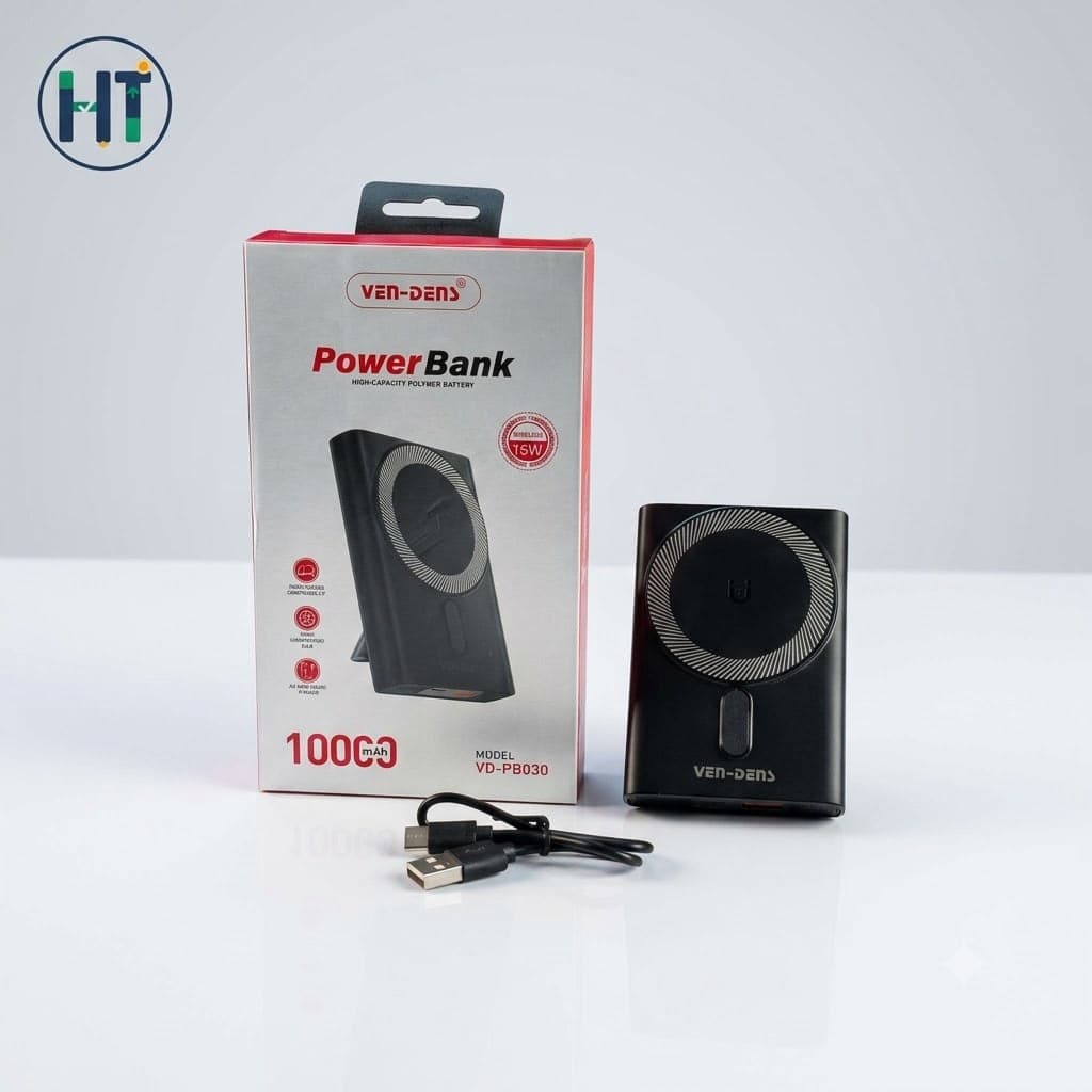 VEN-DENS VD-PB030 10000mAh Wireless Power Bank with Magsafe & 15W Fast Charging