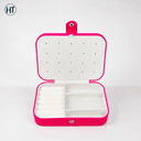 Portable Travel Jewelry Organizer Box with Earring Holder