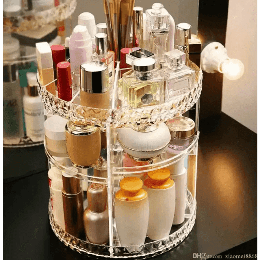 Cosmetics Makeup Organizer 3D Rotating 360