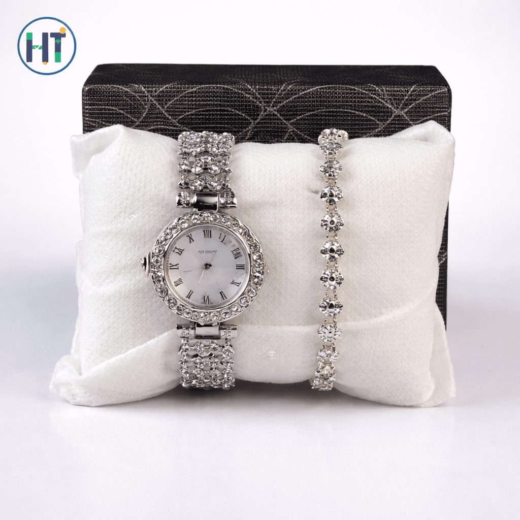 Elegant Luxury Full Diamond Quartz Watch 2