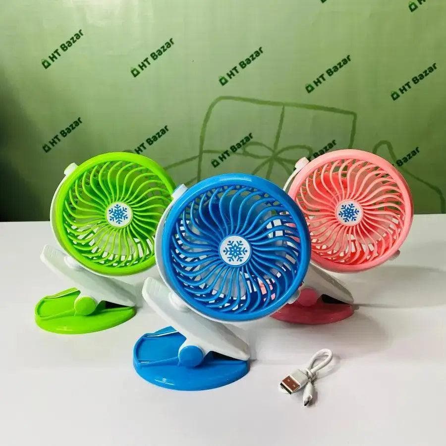 Rechargeble mini fan - সাথে পাচ্ছেন দুইটা ব্যাটারি