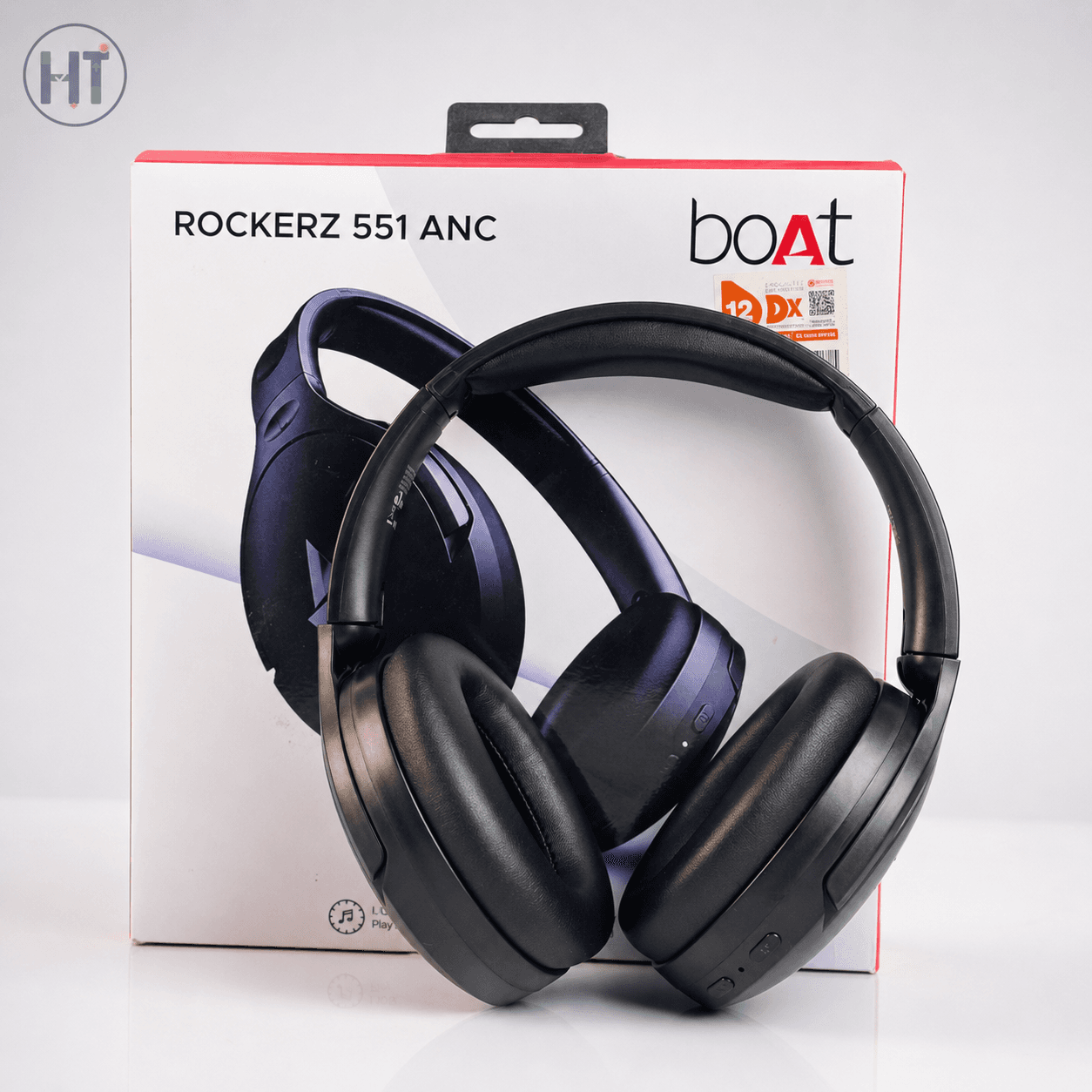 boAt Rockerz 551 ANC Wireless Over-Ear Headphones – Active Noise Cancellation with Up to 100 Hours Playtime