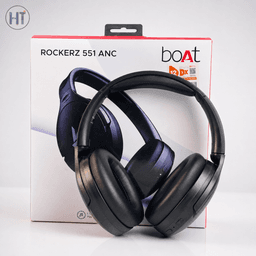 boAt Rockerz 551 ANC Wireless Over-Ear Headphones – Active Noise Cancellation with Up to 100 Hours Playtime