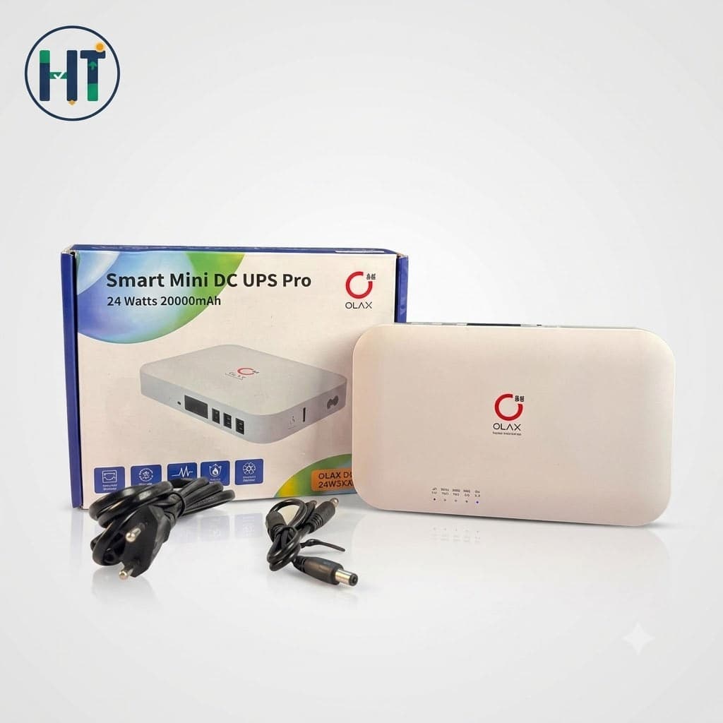 OLAX Smart Mini DC UPS Pro 20000mAh 24W | Router & ONU Backup UPS