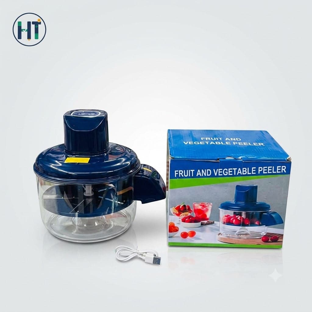 Rechargeable Electric Fruit and Vegetable Peeler - Automatic Quick Peeling Machine with USB Charging