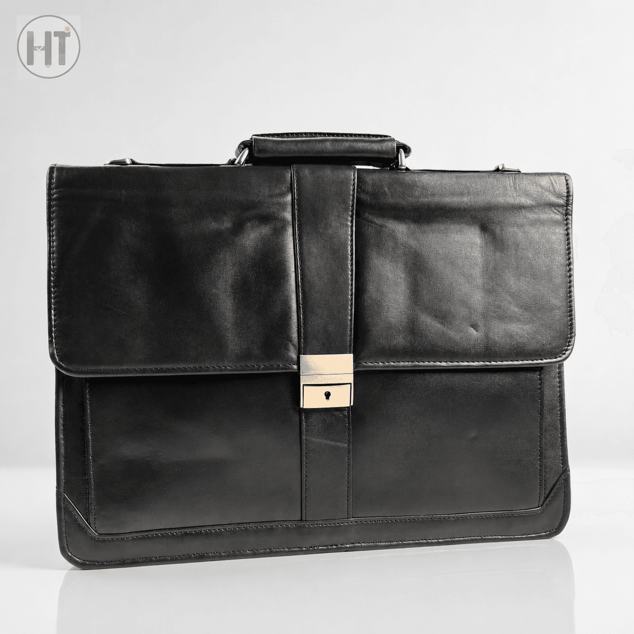 Premium leather briefcase