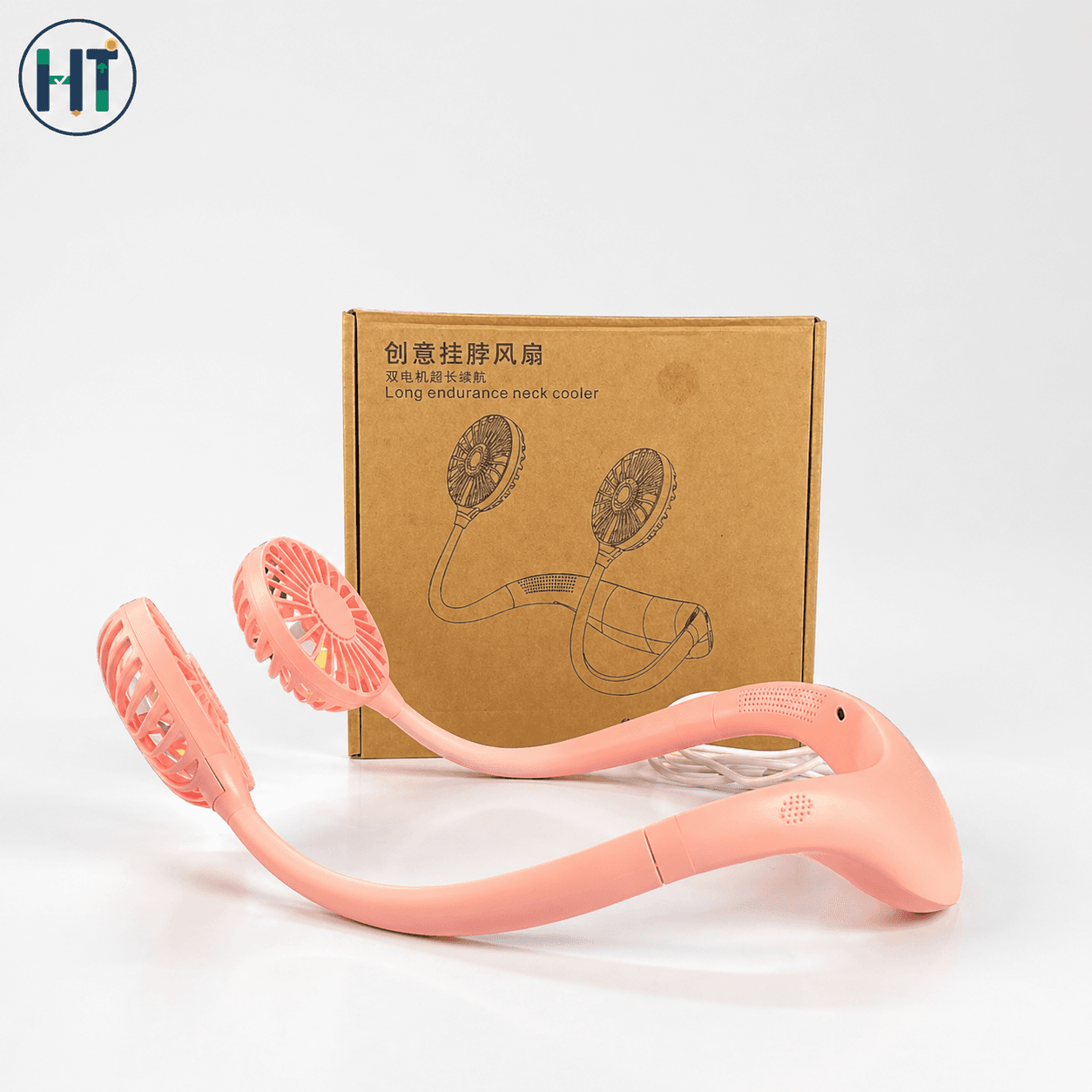 Free Light Neck Cooler Fan – Dual Battery Long Endurance USB Fan F8/F9
