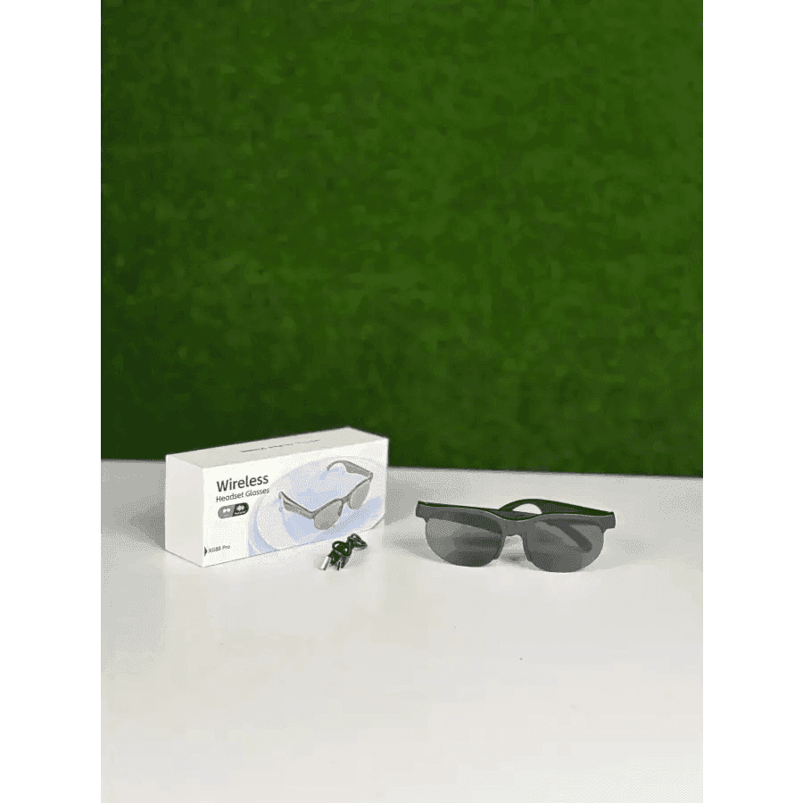 Futuristic Wireless Headset Glass