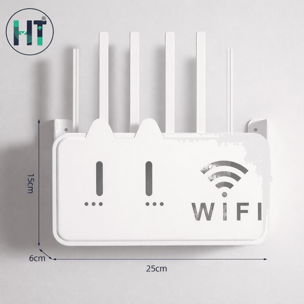1PC Wall Hanging Wireless Wifi Router Shelf Storage Box ABS Plastic