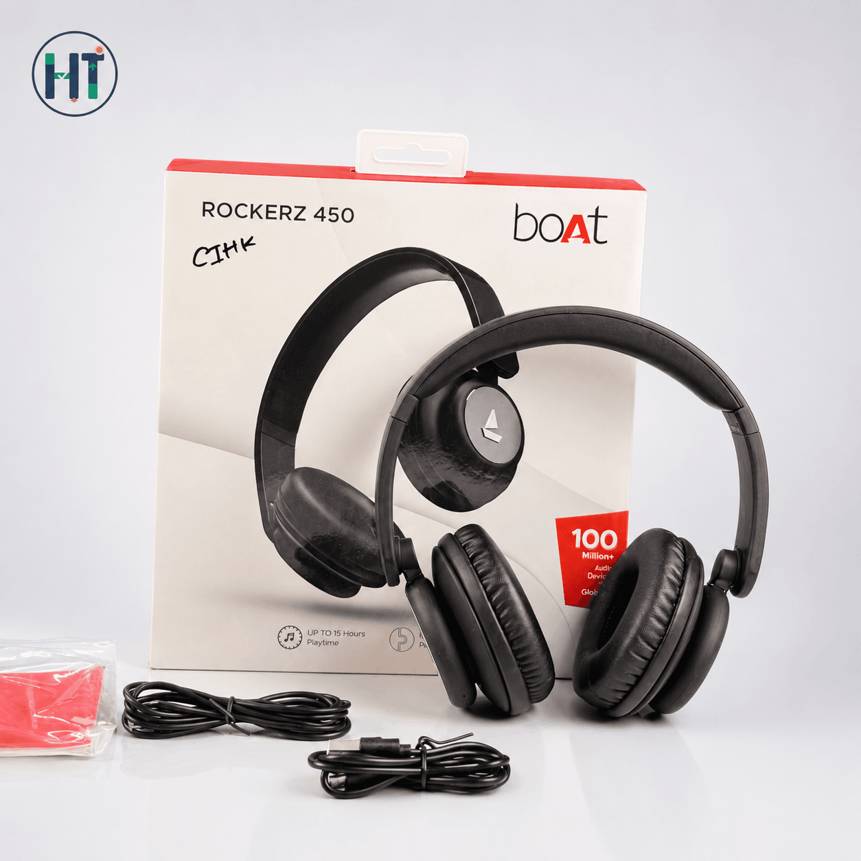 boAt Rockerz 450 Wireless Bluetooth Headphones – HD Sound with 40mm Dynamic Drivers