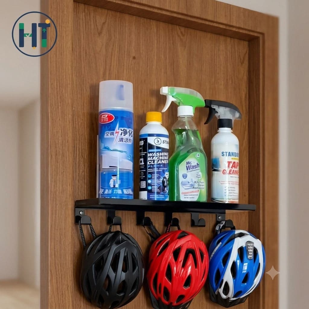Heavy-Duty Iron Helmet & Car Rack