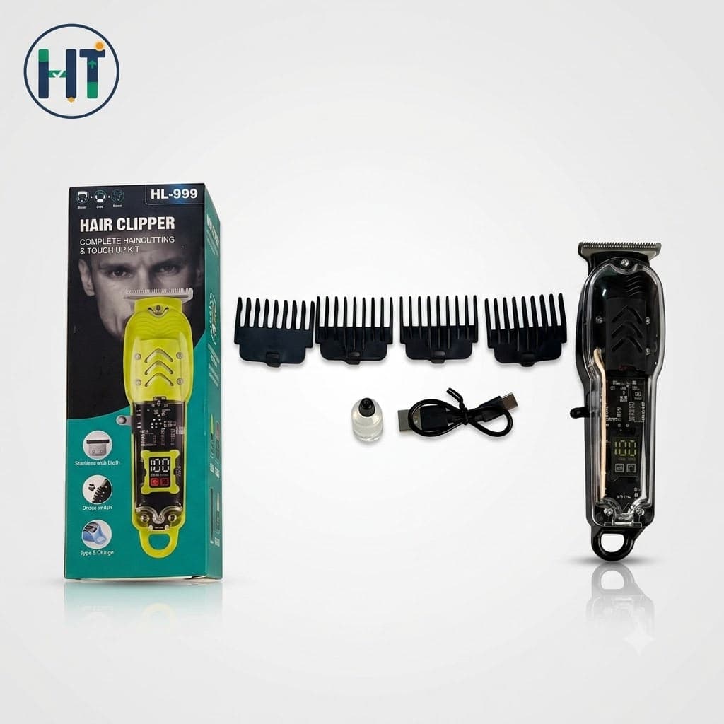 HL-999 Hair Clipper (Complete Haircutting & Touch Up Kit)