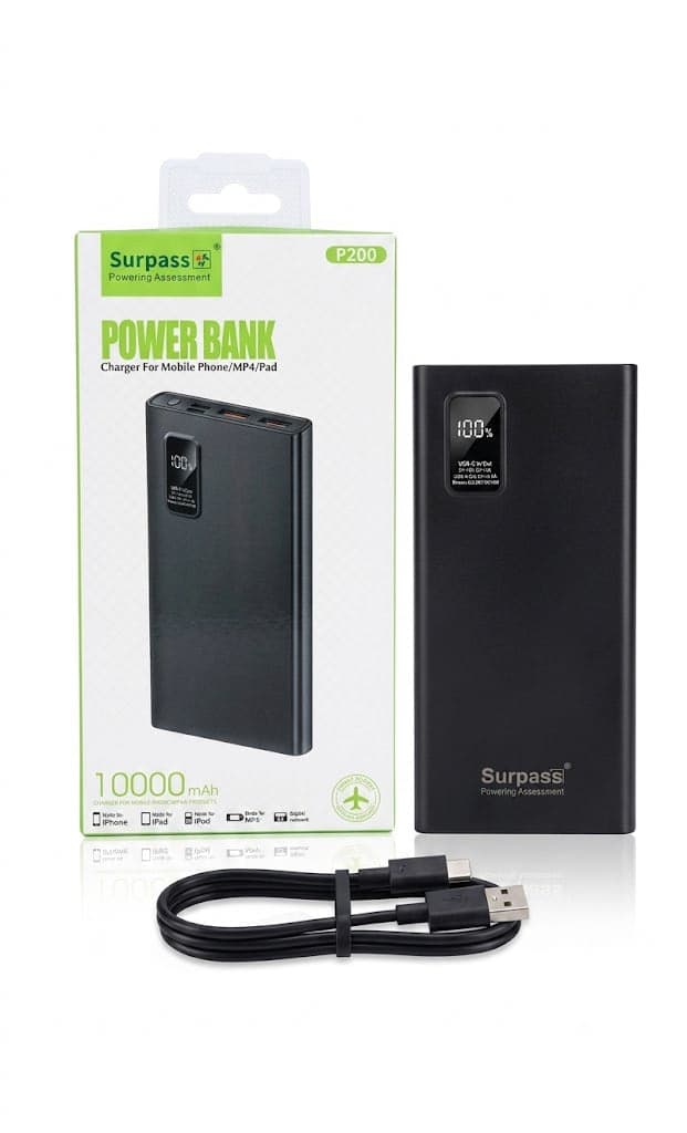 Surpass P200 10000mAh PD 22.5W Fast Charging Power Bank