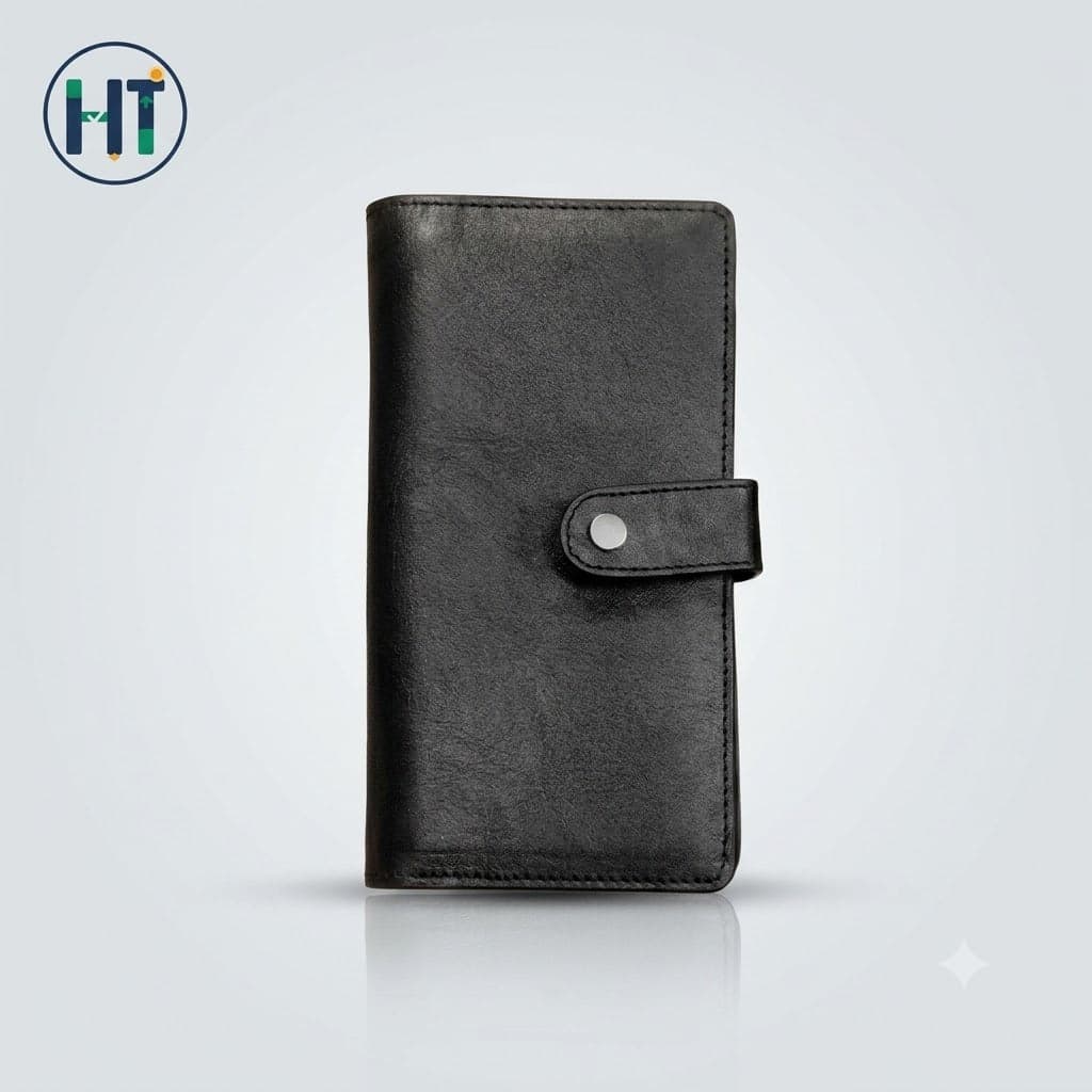 Premium PU Leather Long Wallet for Men & Women