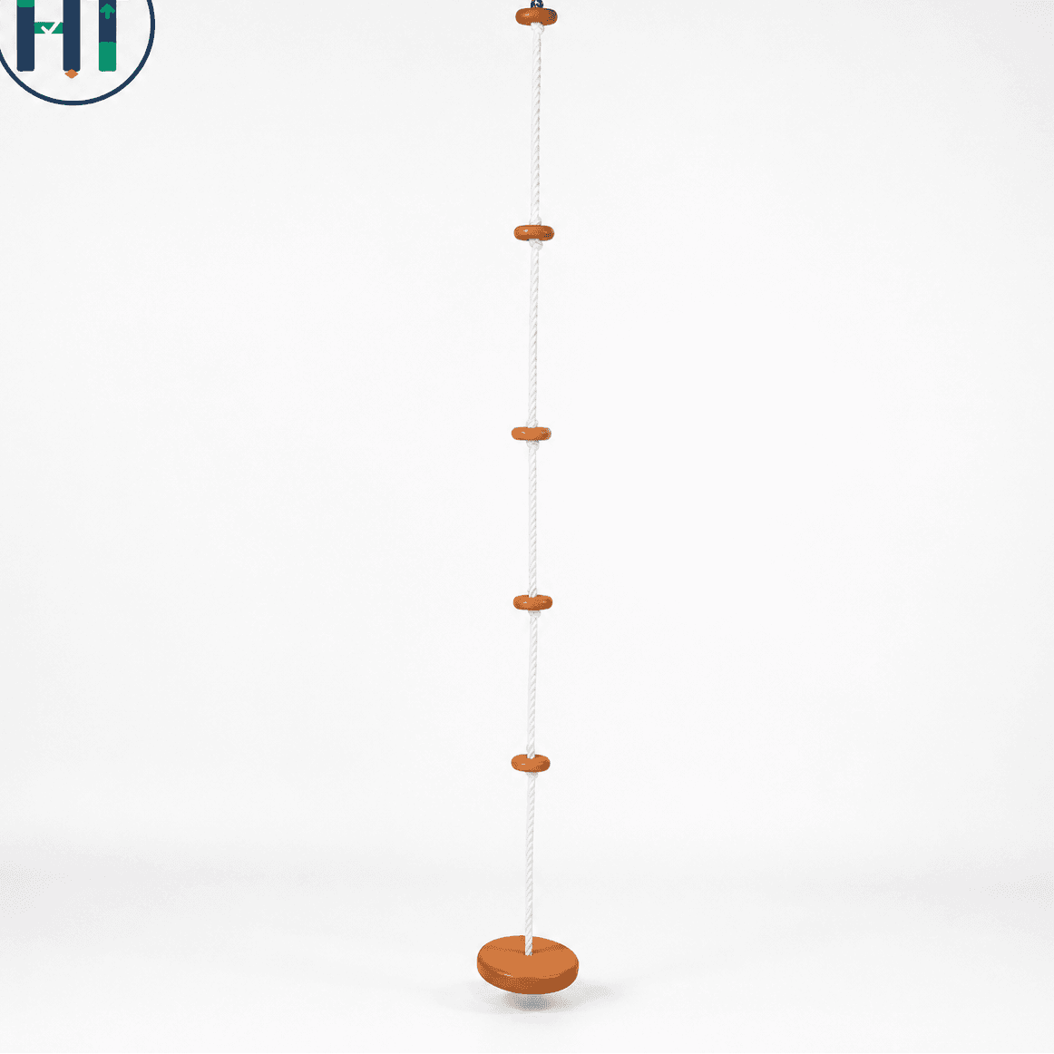 Kids Climbing Rope Ladder with Wooden Steps 2
