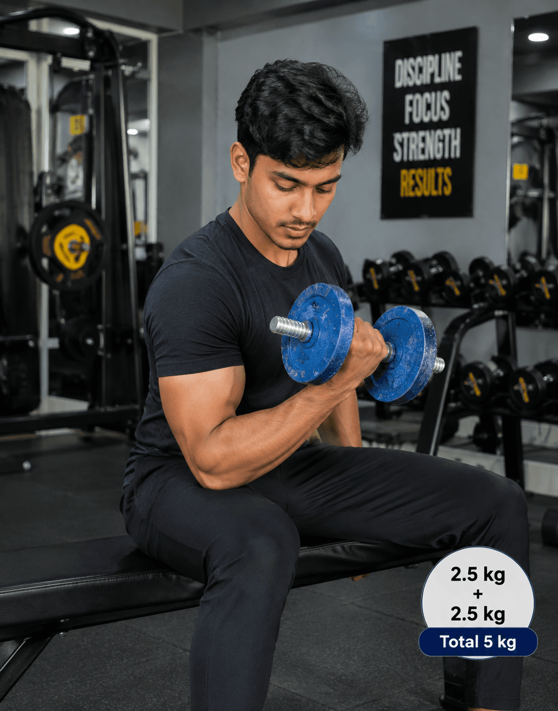 Iron Dumbbell Set – Total 5 KG