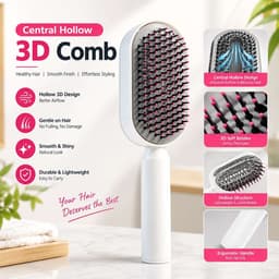 Central Hollow 3D Comb