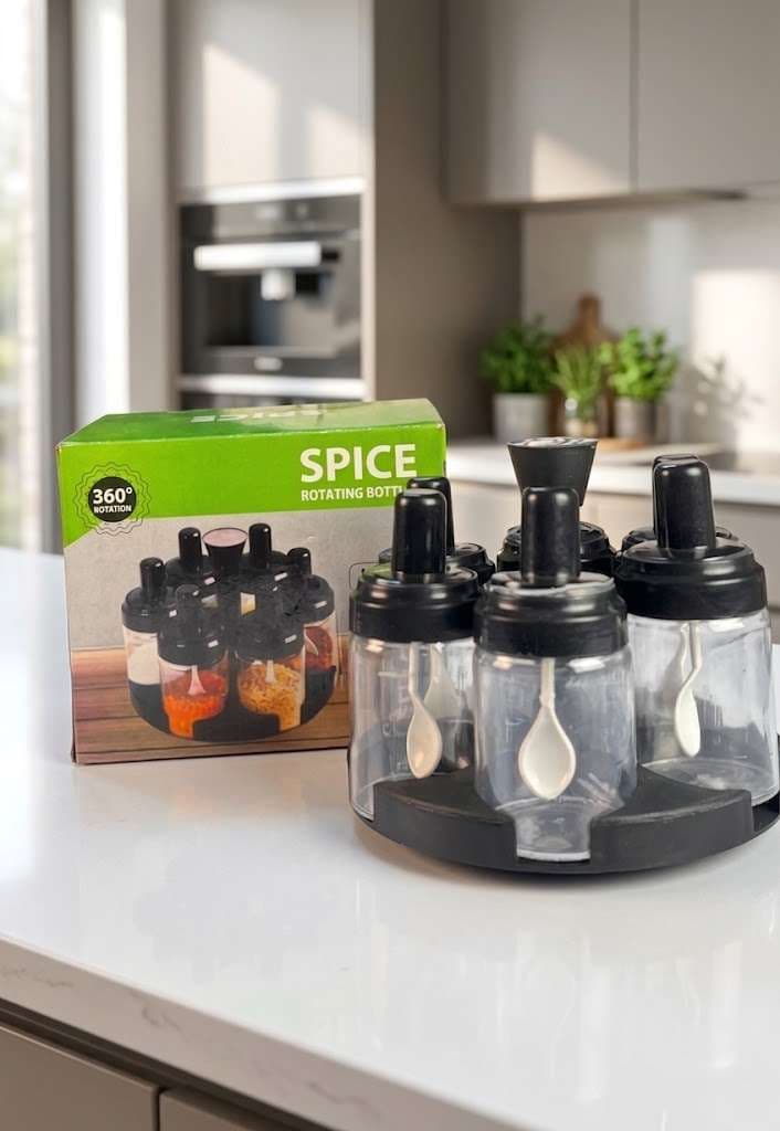 360° Rotating Spice Bottle Set – JM-620