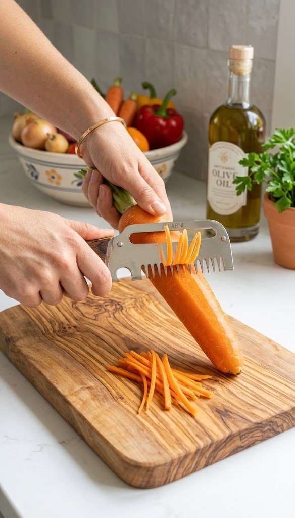 Stainless Steel Vegetable Peeler Knife with Wooden Handle