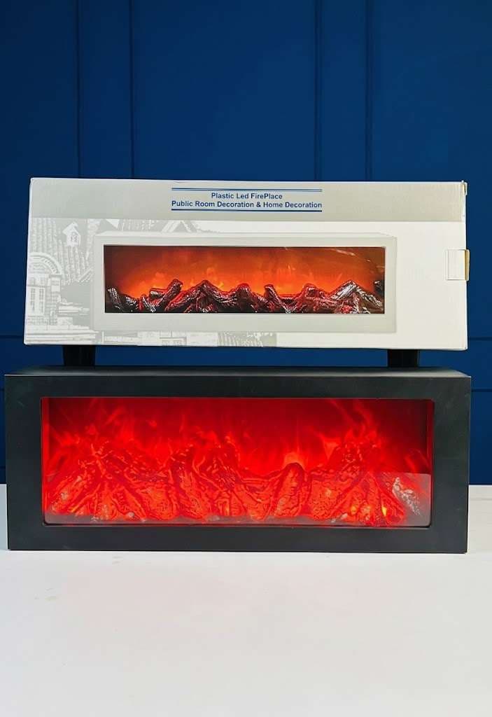 Artificial LED Fireplace Multicolor Lantern – Realistic Flame Effect Tabletop Fire Lamp