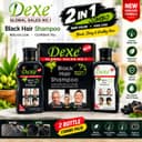 DeXe Black Hair Shampoo – Updated Plant-Based Formula | 2-Part Hair Coloring Shampoo