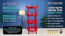4-Tiered Modular Storage Rack – Premium Edition