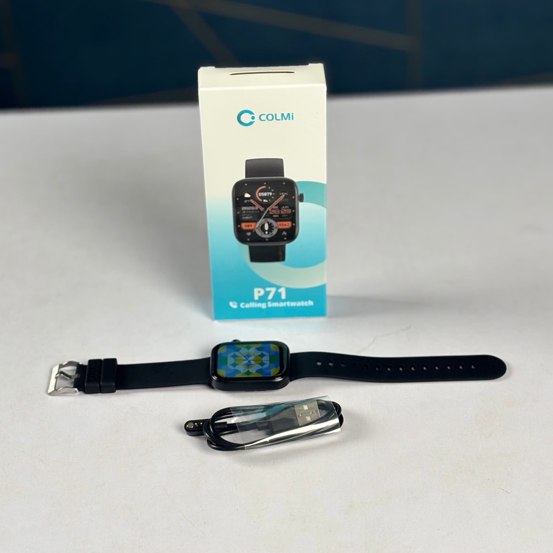 colmi calling smartwatch-P71 Black Colour 2