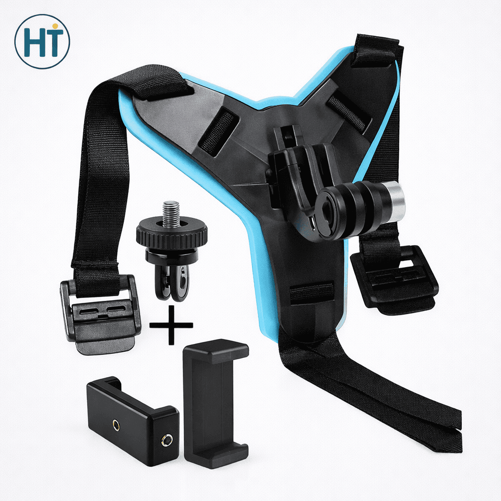 Helmet Chin Action Camera & Mobile Mount