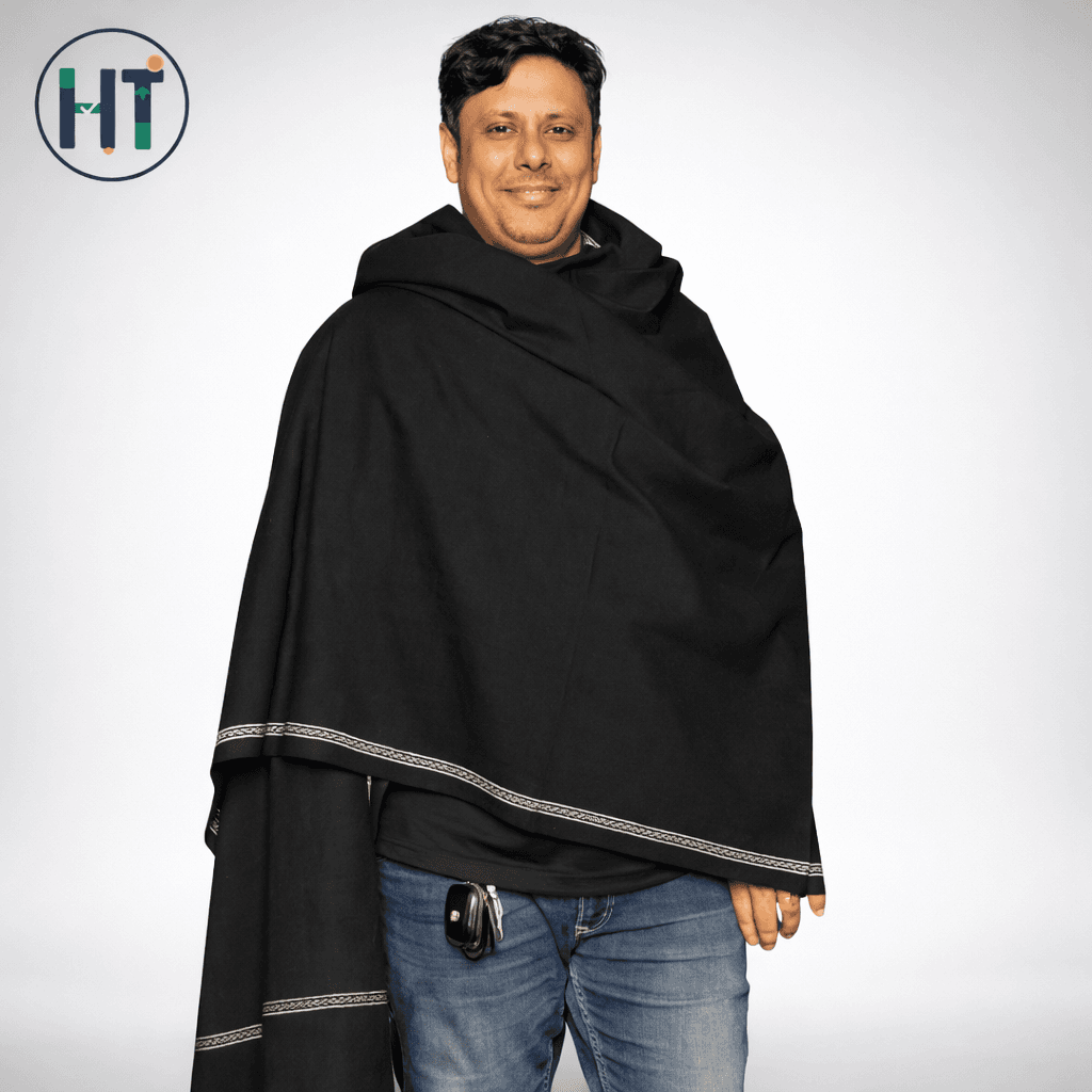 Kashmiri design shawl (9`ft/4`ft)