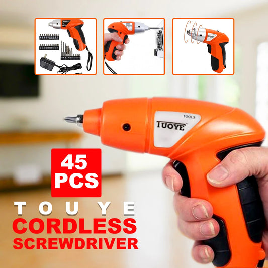 45 Pcs Cordless Screwdriver Set
