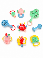 Baby Rattle Toy Set – Colorful Educational Teether & Sensory Toys