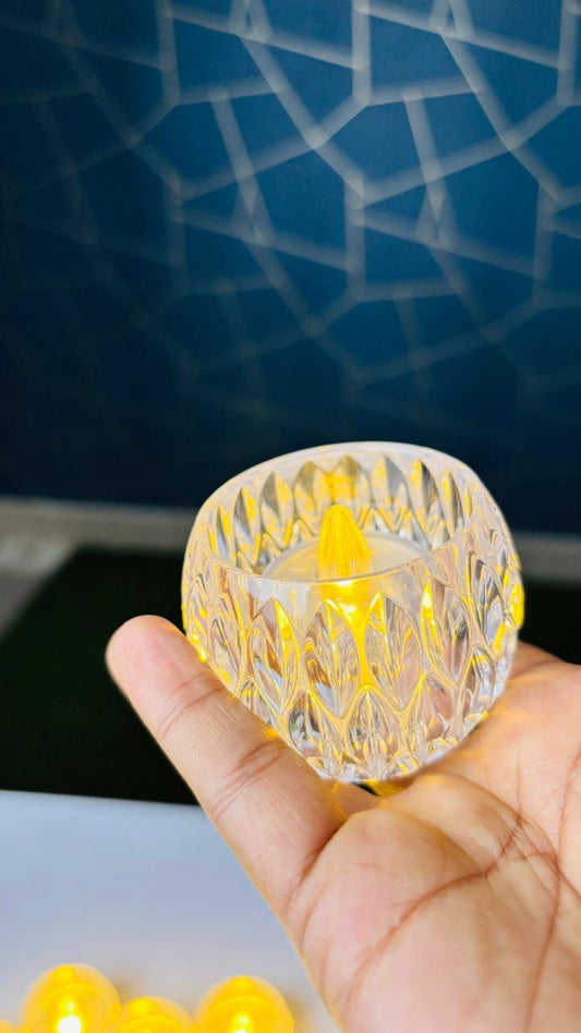 Round LED Crystal Candle Light 120Tk/Pcs
