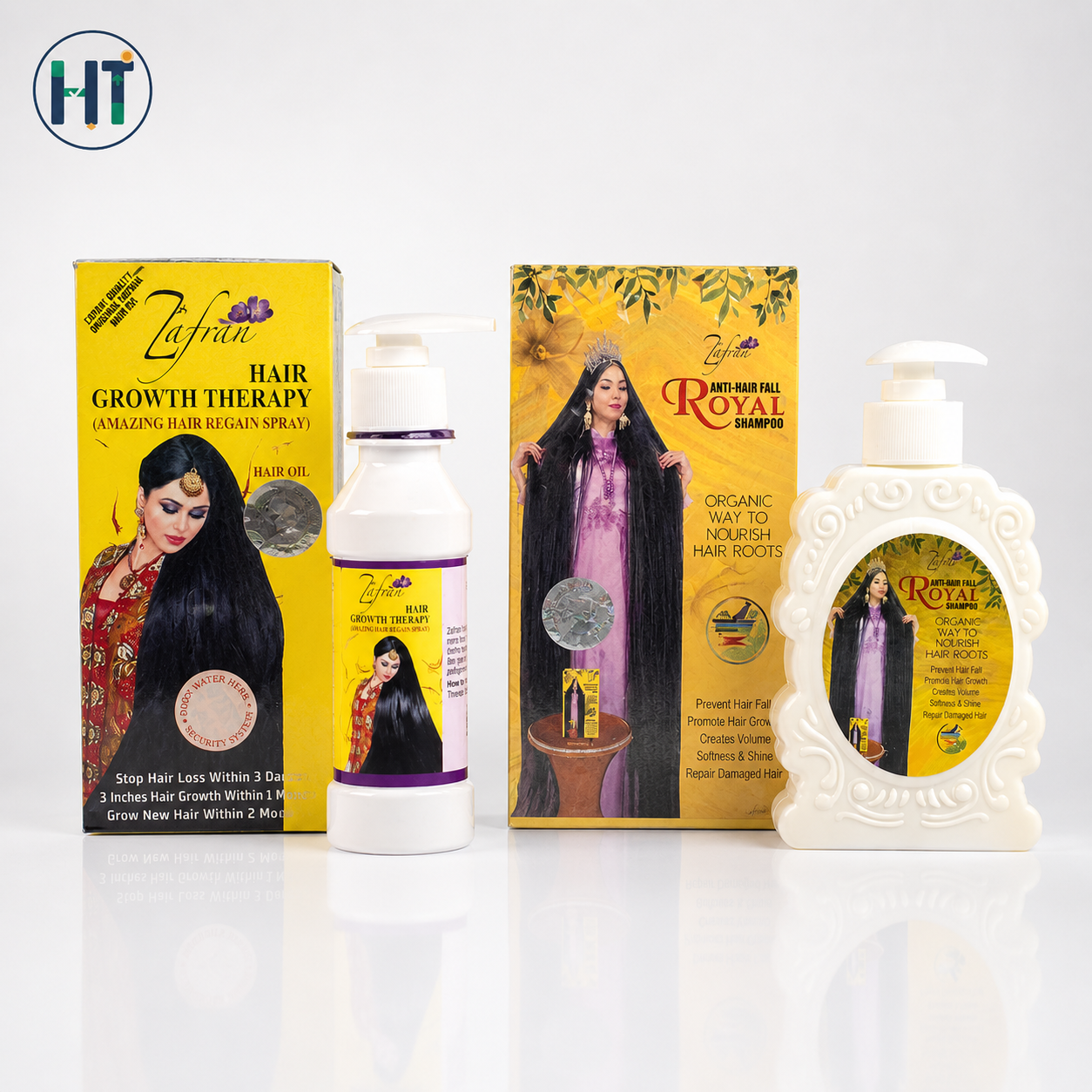 Zafran Hair Growth Therapy Oil & Anti Hair Fall Royal Shampoo Combo
