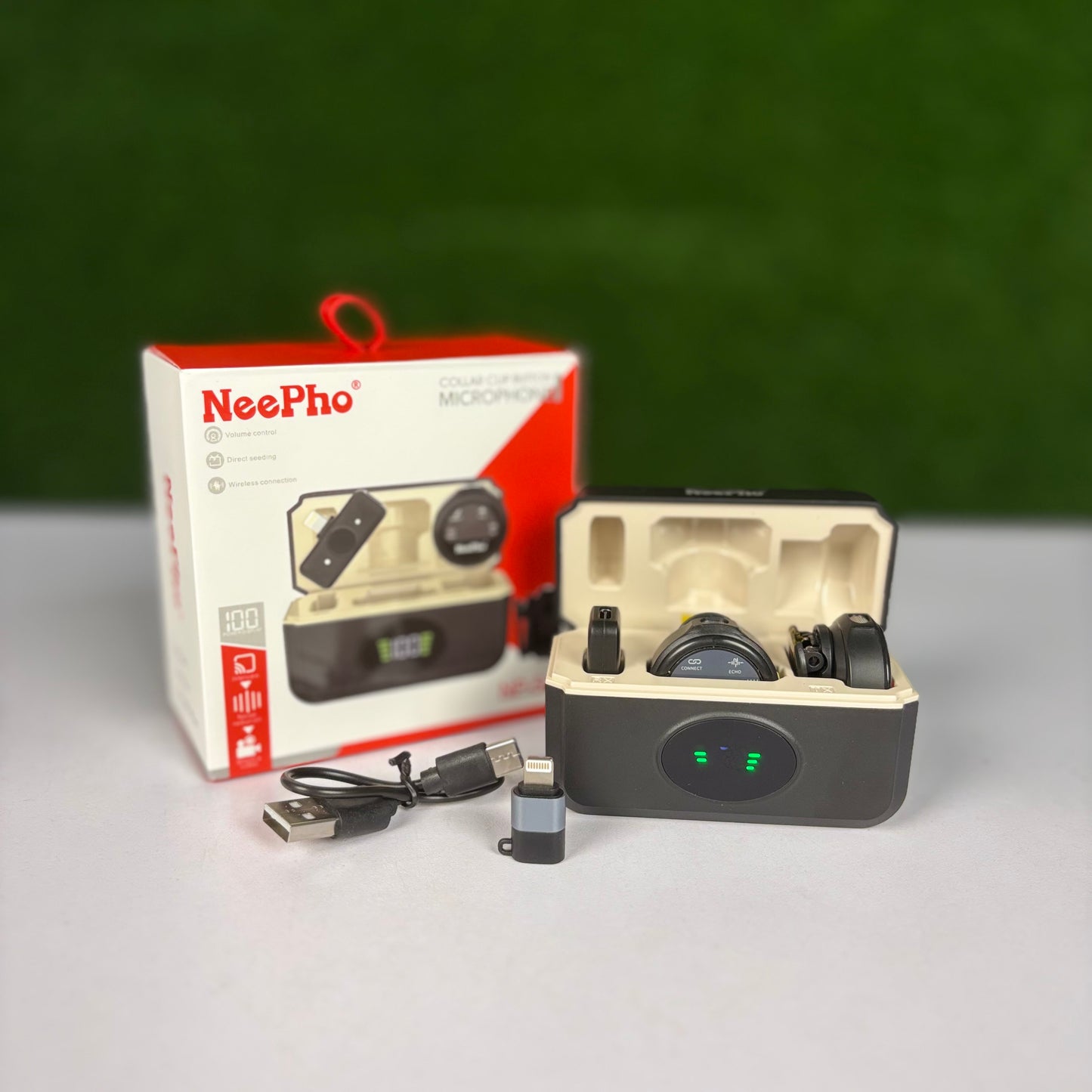 Neepho NP58 Collar Clip Button Wireless Microphone