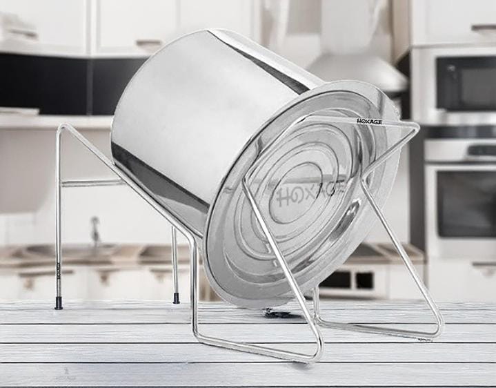 Stainless Steel Bowl Stand with Colander (Kitchen Draining & Washing Rack)