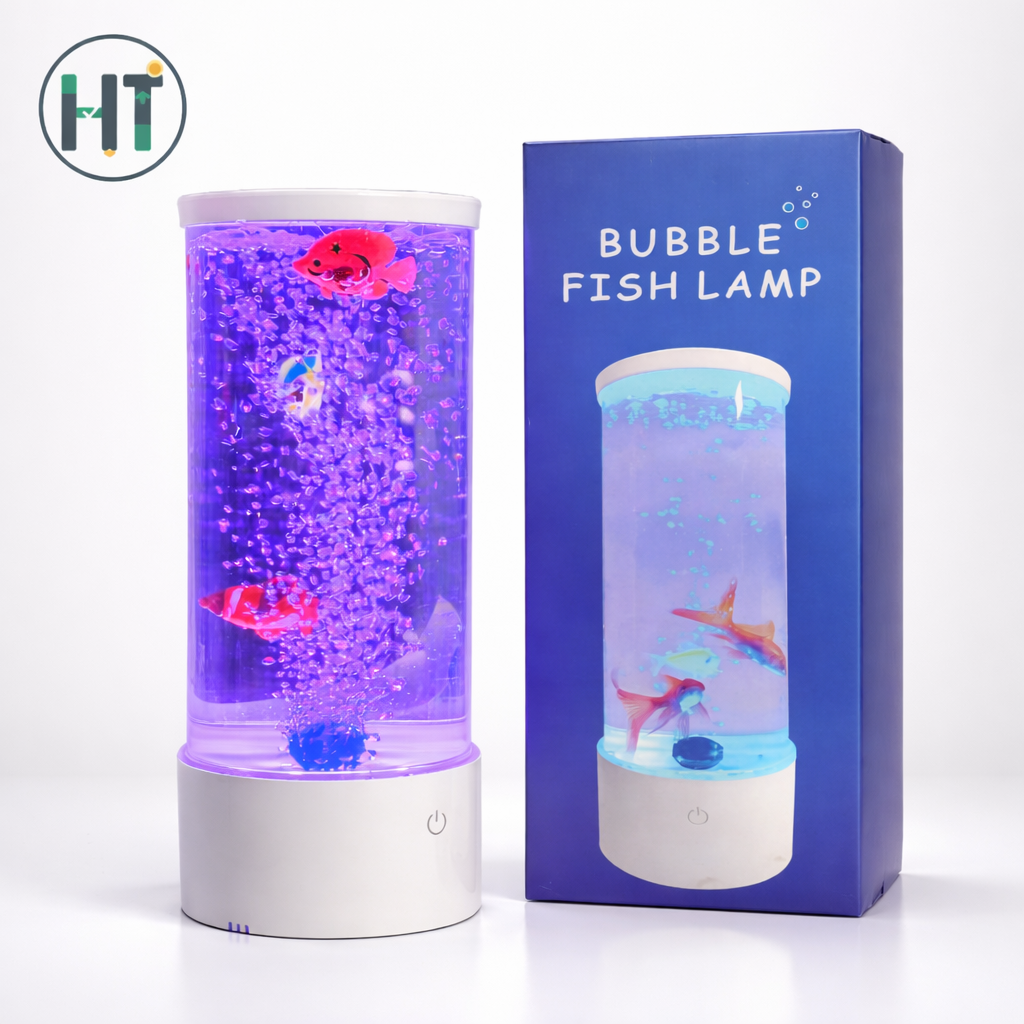 Bubble Fish Lamp – USB Color Changing LED Aquarium Light