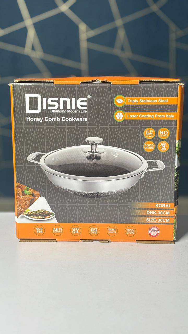 Disnie 30cm SUS 316 Honeycomb Korai With Lid