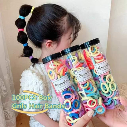 100 Pieces Hair band Seamless Elastic - HT Bazar