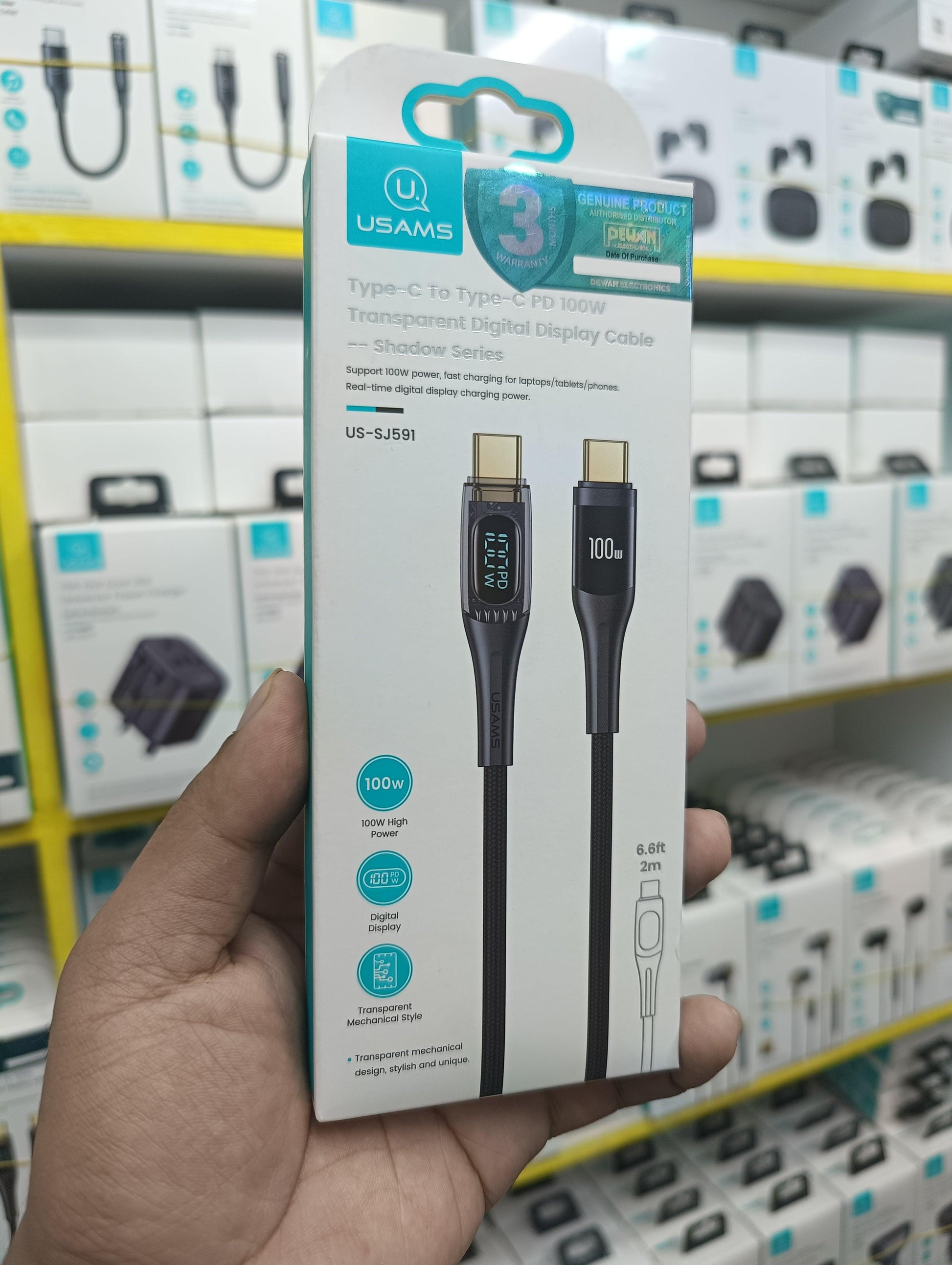 100w Type C Display cable - HT Bazar