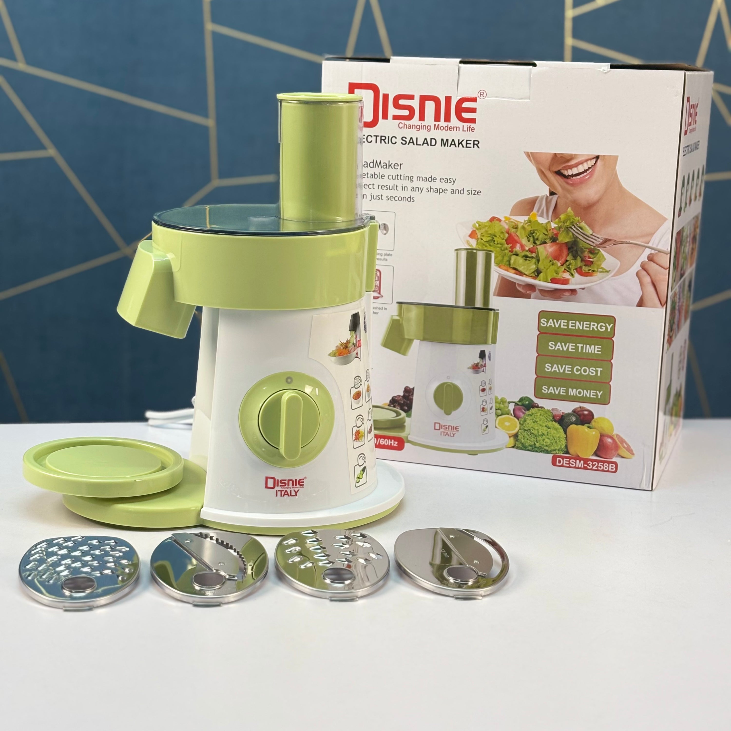 Disnie Electric Salad Maker and Food Processor DESM-3258B