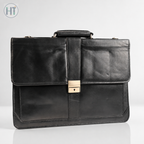 Premium leather briefcase