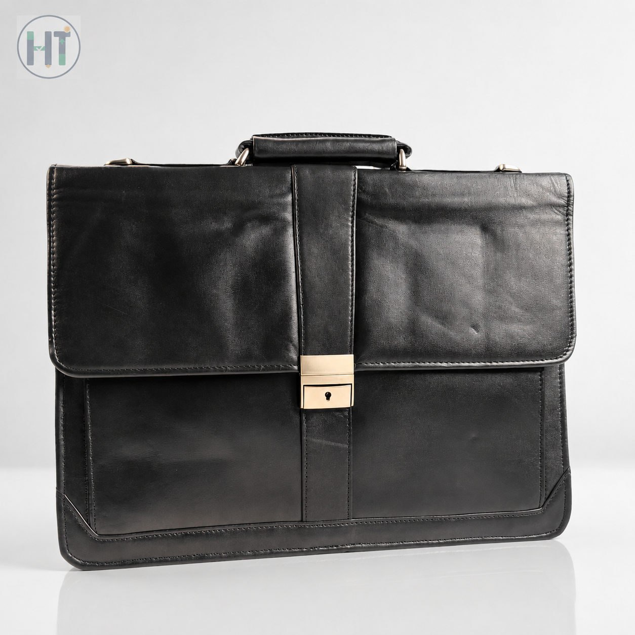 Premium leather briefcase