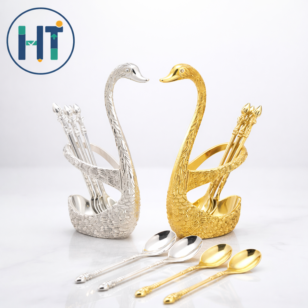 Duck shape spoon holder