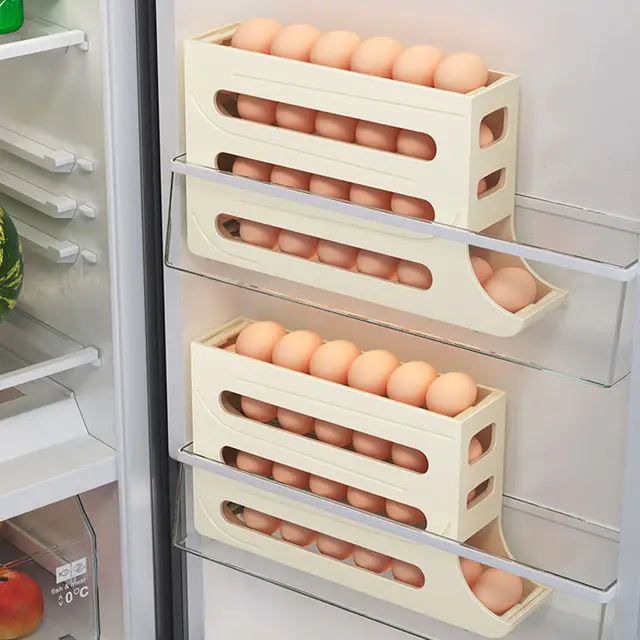 4-Layer Egg Storage Box Organizer