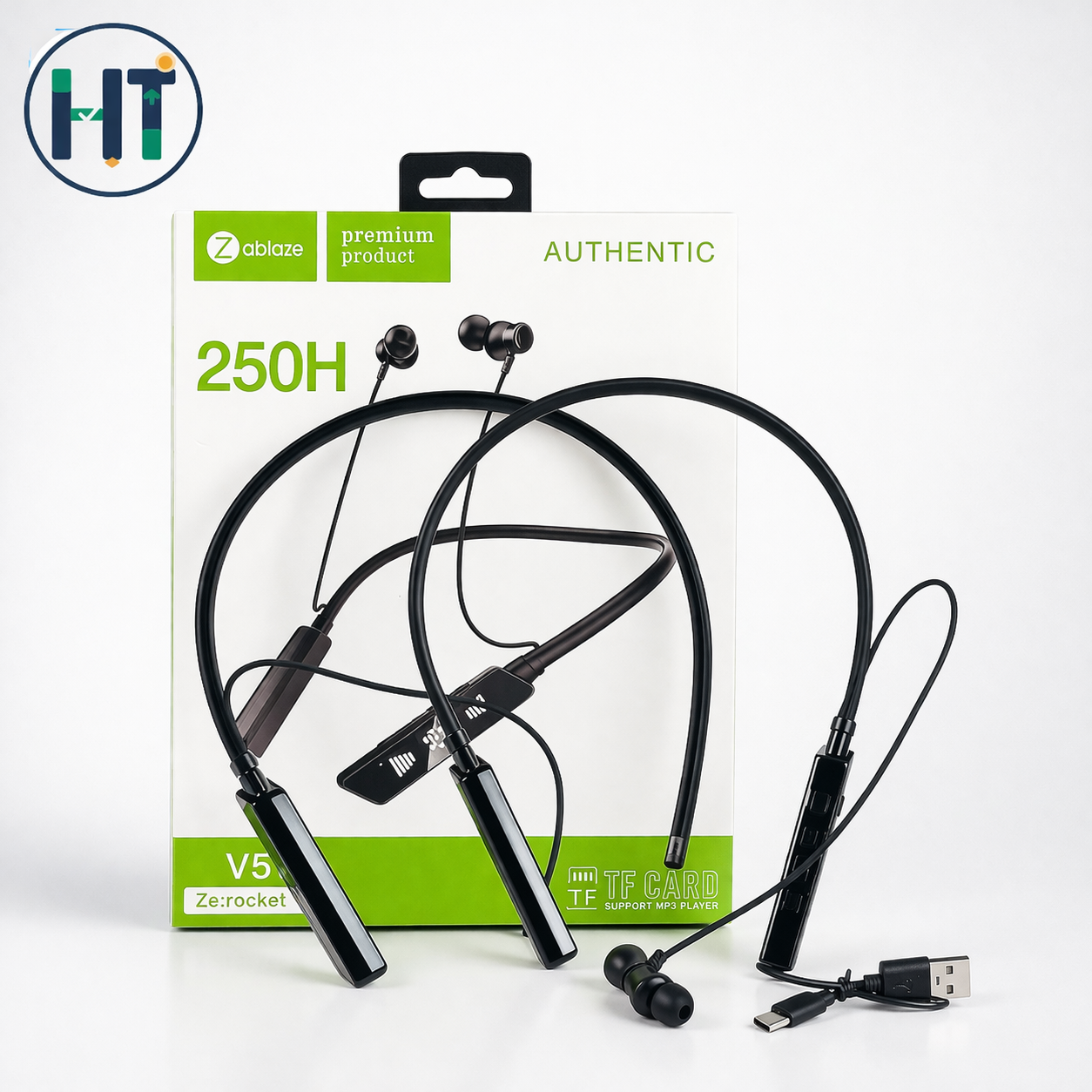 Zablaze Wireless Neckband Earphone (250H Playback)